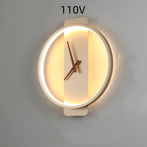 Lámpara Reloj de pared Nórdica o Lámpara de Noche de Dormitorio - Image 10